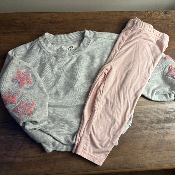 Little Sleepies Light Heather Gray Drop Shoulder Crewneck - 6-12 months - Picture 4 of 6